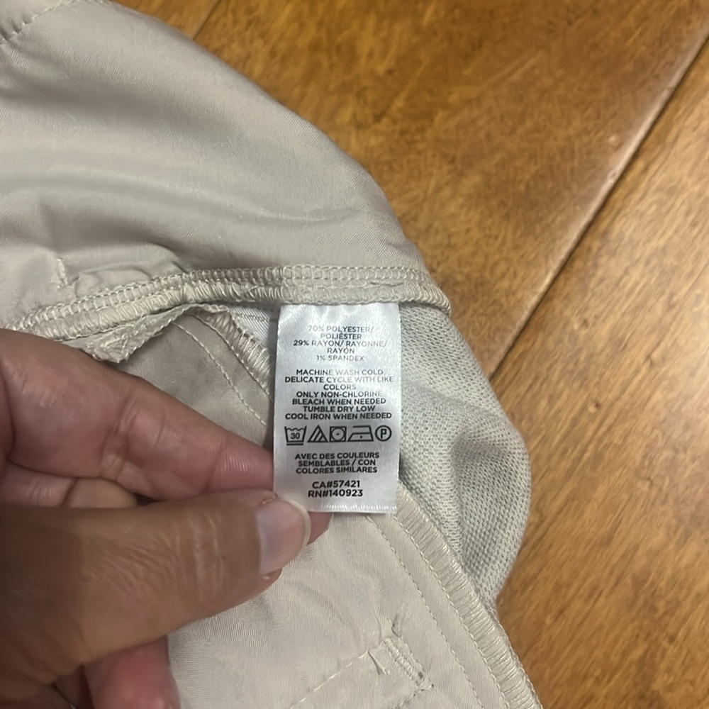 LOFT Light Gray Ribbed Drawstring Lounge Pants - Picture 11 of 11